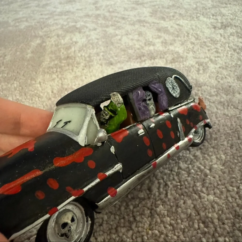Lemax Halloween Spooky Town HAUNTED HEARSE Retired RARE Car Halloween 2009